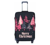 Merry Christmas No.302 - Fundas protectoras elásticas para equipaje de 45,7 a 81,3 cm, Black, M