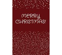 Merry Christmas Notebook - Festive Candy Cane Journal (6x9")
