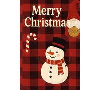 Merry Christmas Notebook - Red Holiday Grid Journal with Gnome & Snowman | 120 Pages | 6 x 9 inches: Festive red squared notebook for lists, planning, gift ideas & holiday notes - cute gnome + snowman design