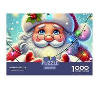 Merry Christmas para Adultos Christmas 1000 Challenge, Puzzle Creativo Multicolor, Regalos Navideños para Niñas/niños, A Partir De 14 Años 70x50cm/1000pcs