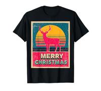 Merry Christmas Reno Vintage Retro 80s Navidad Xmas Camiseta