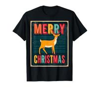 Merry Christmas Reno Vintage Retro 80s Navidad Xmas Camiseta