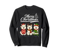 Merry Christmas Samoyed Reindeer Elf Santa Squad Dog Lover Sudadera