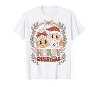 Merry Christmas Santa and Mrs Claus Holiday Cheer Camiseta