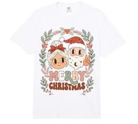 Merry Christmas Santa and Mrs Claus Holiday Cheer Comfort Colors Adult Heavyweight T-Shirt