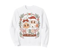Merry Christmas Santa and Mrs Claus Holiday Cheer Sudadera