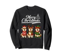 Merry Christmas Shiba inu Reindeer Elf Santa Squad Dog Lover Sudadera