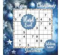 Merry Christmas Sudoku: Gift Idea with 100 Large print Sudoku, HARD LEVEL, one puzzle for page, Solutions included,