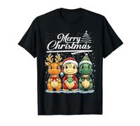 Merry Christmas T-Rex Santa Dinosaur T-Rex Dino Xmas Tree Camiseta