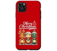 Merry Christmas T-Rex Santa Dinosaur T-Rex Dino Xmas Tree Carcasa para iPhone 11 Pro MAX
