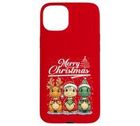Merry Christmas T-Rex Santa Dinosaur T-Rex Dino Xmas Tree Carcasa para iPhone 15 Plus