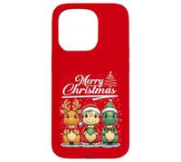 Merry Christmas T-Rex Santa Dinosaur T-Rex Dino Xmas Tree Carcasa para iPhone 15 Pro