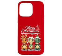 Merry Christmas T-Rex Santa Dinosaur T-Rex Dino Xmas Tree Carcasa para iPhone 15 Pro MAX