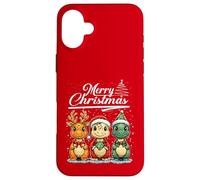 Merry Christmas T-Rex Santa Dinosaur T-Rex Dino Xmas Tree Carcasa para iPhone 16 Plus