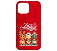 Merry Christmas T-Rex Santa Dinosaur T-Rex Dino Xmas Tree Carcasa para iPhone 16 Pro MAX
