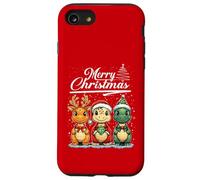 Merry Christmas T-Rex Santa Dinosaur T-Rex Dino Xmas Tree Carcasa para iPhone SE (2020) / 7/8