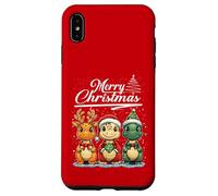 Merry Christmas T-Rex Santa Dinosaur T-Rex Dino Xmas Tree Carcasa para iPhone XS MAX