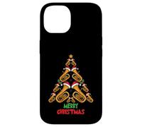 Merry Christmas Tuba Tree Tuba Music Lover Xmas Holiday Carcasa para iPhone 14
