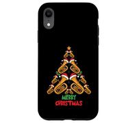 Merry Christmas Tuba Tree Tuba Music Lover Xmas Holiday Carcasa para iPhone XR