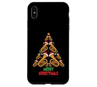 Merry Christmas Tuba Tree Tuba Music Lover Xmas Holiday Carcasa para iPhone XS MAX