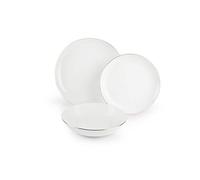 Merry Christmas Vajilla 18 Piezas Blanco/Dorado