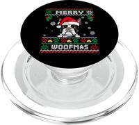 Merry Christmas Woofmas Boston Terrier Dog Funny Ugly Xmas PopSockets PopGrip para MagSafe