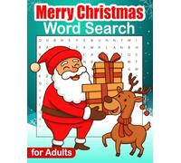 Merry Christmas Word Search Adults: 50 Large Print Puzzles for Adults, Teens & Seniors | 8.5 x 11 inches