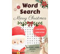 Merry Christmas Word Search in English, Seasonal Word Search, Winter Collection: Winter and Merry Christmas Word Search for Adults and Teens | 80 Puzzles | +1200 Words | Large Letter