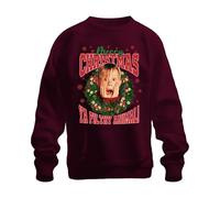 Merry Christmas Ya Filthy Animal Kevin McCallister - Home Alone Christmas Xmas Unisex Jersey de Navidad, granate, M