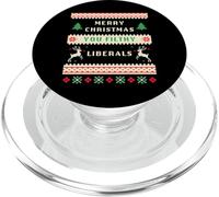Merry Christmas You Filthy Liberals - Funny Retro Ugly PopSockets PopGrip para MagSafe