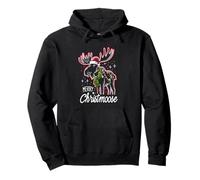 Merry Christmoose Christmas Moose Tree Lights Pajamas Sudadera con Capucha