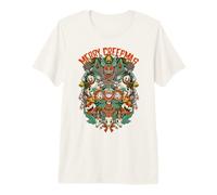 Merry Creepmas - Hail Santa - Christmas Ugly Sweater Krampus Camiseta Premium