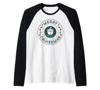 Merry Cruisemas Christmas Cruise - Luces de Navidad Familiares a Juego Camiseta Manga Raglan