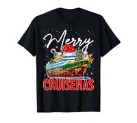 Merry Cruisemas - Pijama de Navidad a Cuadros Rojos Camiseta