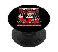 Merry Dogmas Labrador Retriever Perro Feo Navidad Navidad PopSockets PopGrip Adhesivo