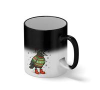 Merry F-CAW-F - Funny Christmas Greeting Taza de café negro mágico Mug