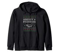 Merry Fishmas Ugly Christmas Pijama Disfraz Fishman Sudadera con Capucha