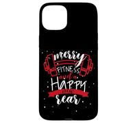 Merry Fitness Happy New Rear Funny Gym Workout Christmas Carcasa para iPhone 15 Plus
