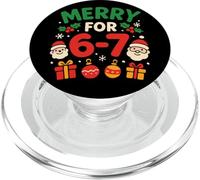 Merry For 6-7 Fun 67 Número 6-7 Christmas Six Seven PopSockets PopGrip para MagSafe
