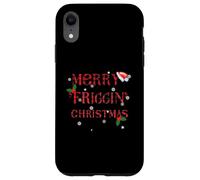 Merry Friggin Christmas, Pijama de Navidad búfalo a Cuadros Carcasa para iPhone XR