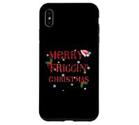 Merry Friggin Christmas, Pijama de Navidad búfalo a Cuadros Carcasa para iPhone XS MAX
