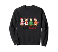 Merry Goosmas - Just a Jolly Goose - Ganso de Navidad Sudadera