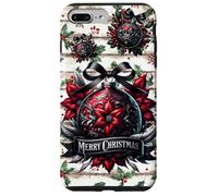 Merry Gothic Christmas Star Shabby Chic Decor Cute Goth Xmas Carcasa para iPhone 7 Plus/8 Plus