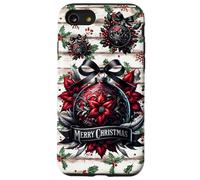 Merry Gothic Christmas Star Shabby Chic Decor Cute Goth Xmas Carcasa para iPhone SE (2020) / 7/8