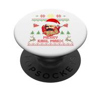 Merry Karl Marx Divertido Navidad PopSockets PopGrip Adhesivo
