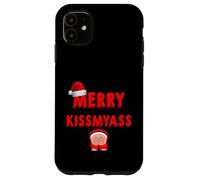 Merry KissMyAss Funny Santa Christmas Dirty Joke Carcasa para iPhone 11