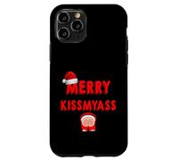 Merry KissMyAss Funny Santa Christmas Dirty Joke Carcasa para iPhone 11 Pro