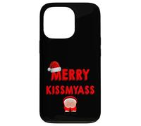 Merry KissMyAss Funny Santa Christmas Dirty Joke Carcasa para iPhone 13 Pro