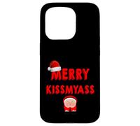 Merry KissMyAss Funny Santa Christmas Dirty Joke Carcasa para iPhone 15 Pro