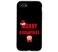 Merry KissMyAss Funny Santa Christmas Dirty Joke Carcasa para iPhone SE (2020) / 7/8